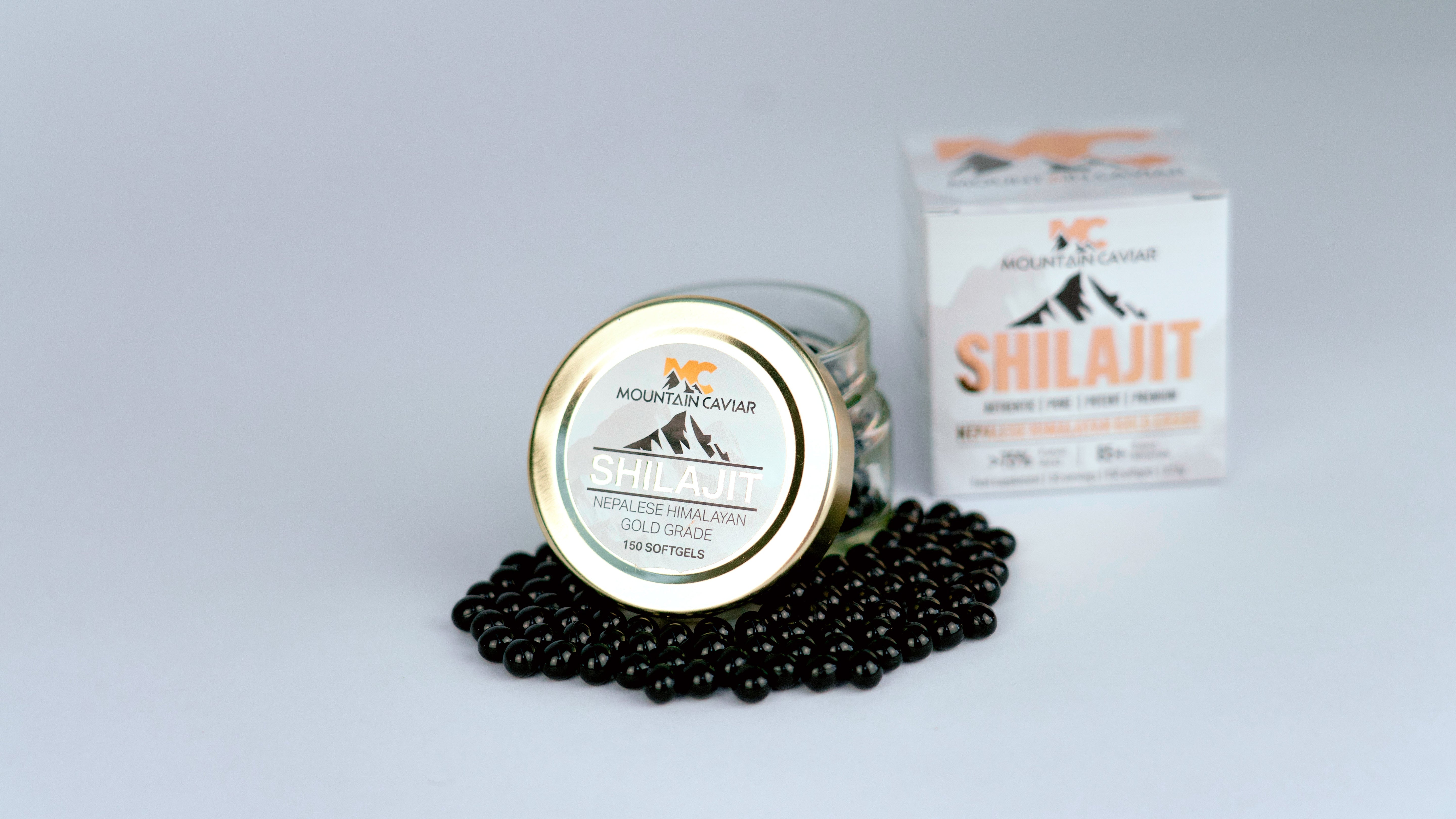 Ontdek Mountain Caviar Shilajit Softgels – de kracht van de Himalaya in een capsule