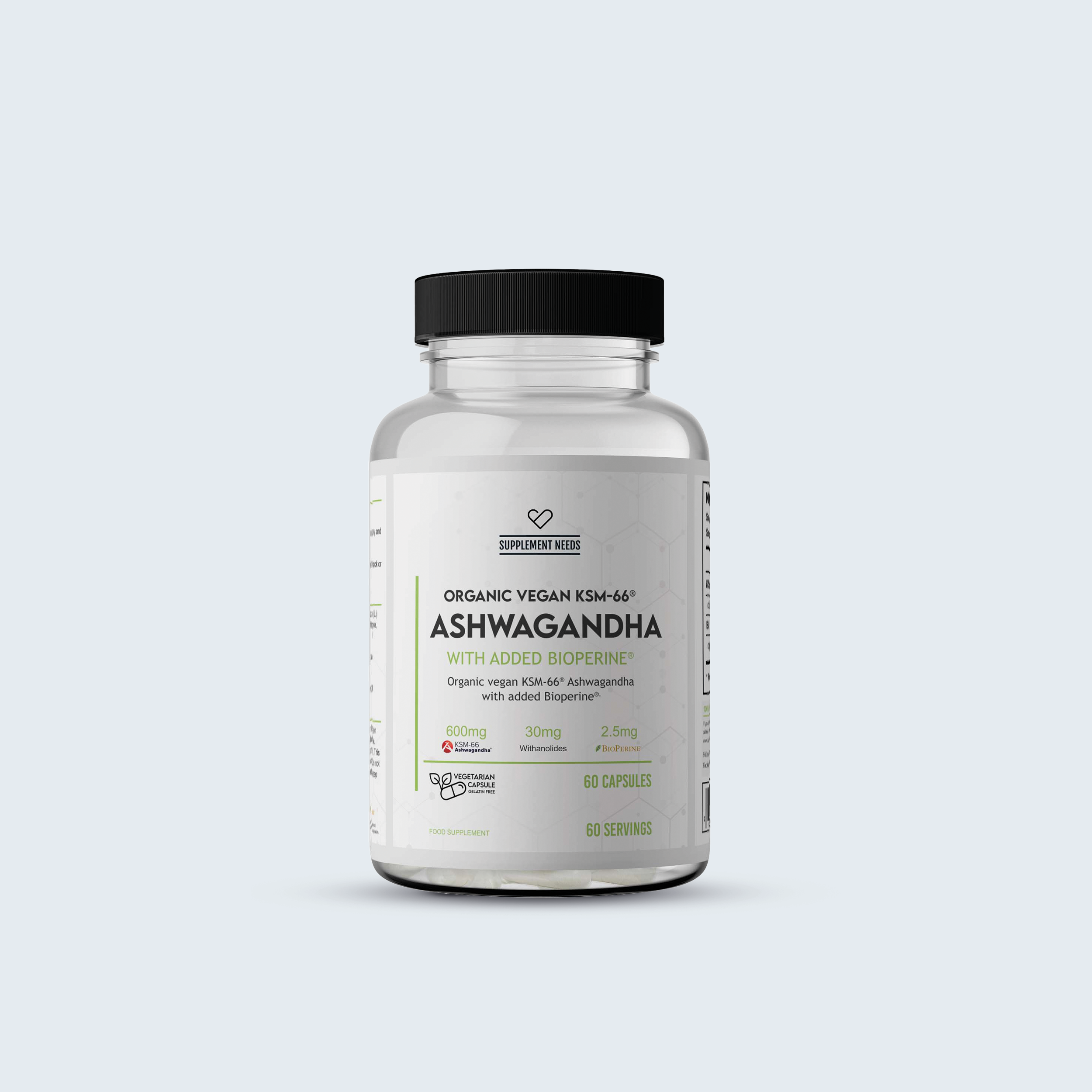 Supplement Needs Ashwagandha 600mg 60 capsules