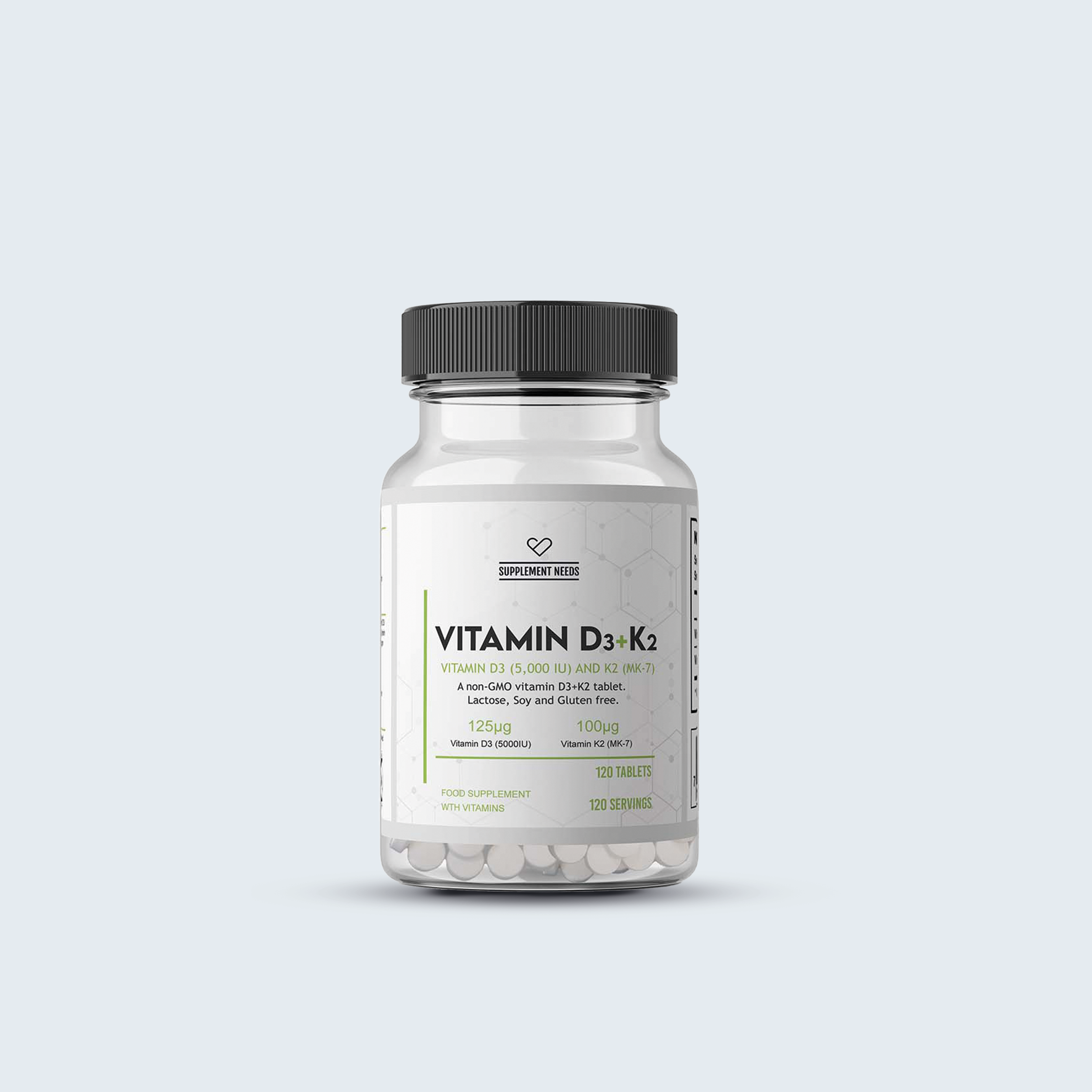 Supplement Needs Vitamin D3 3000IU +K2