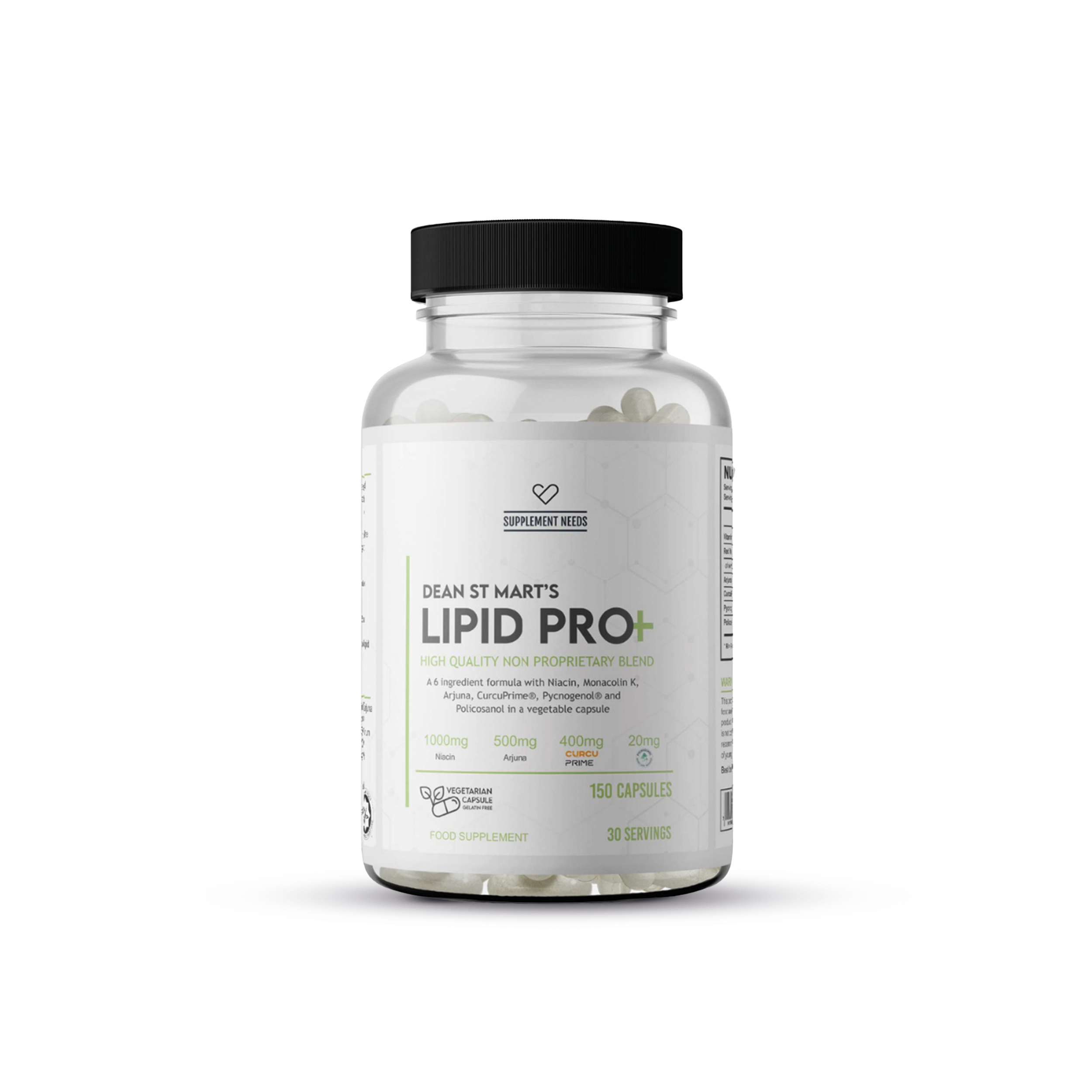 Supplement Needs Lipid Pro+ met 150 capsules voor ondersteuning van cholesterol en vetstofwisseling