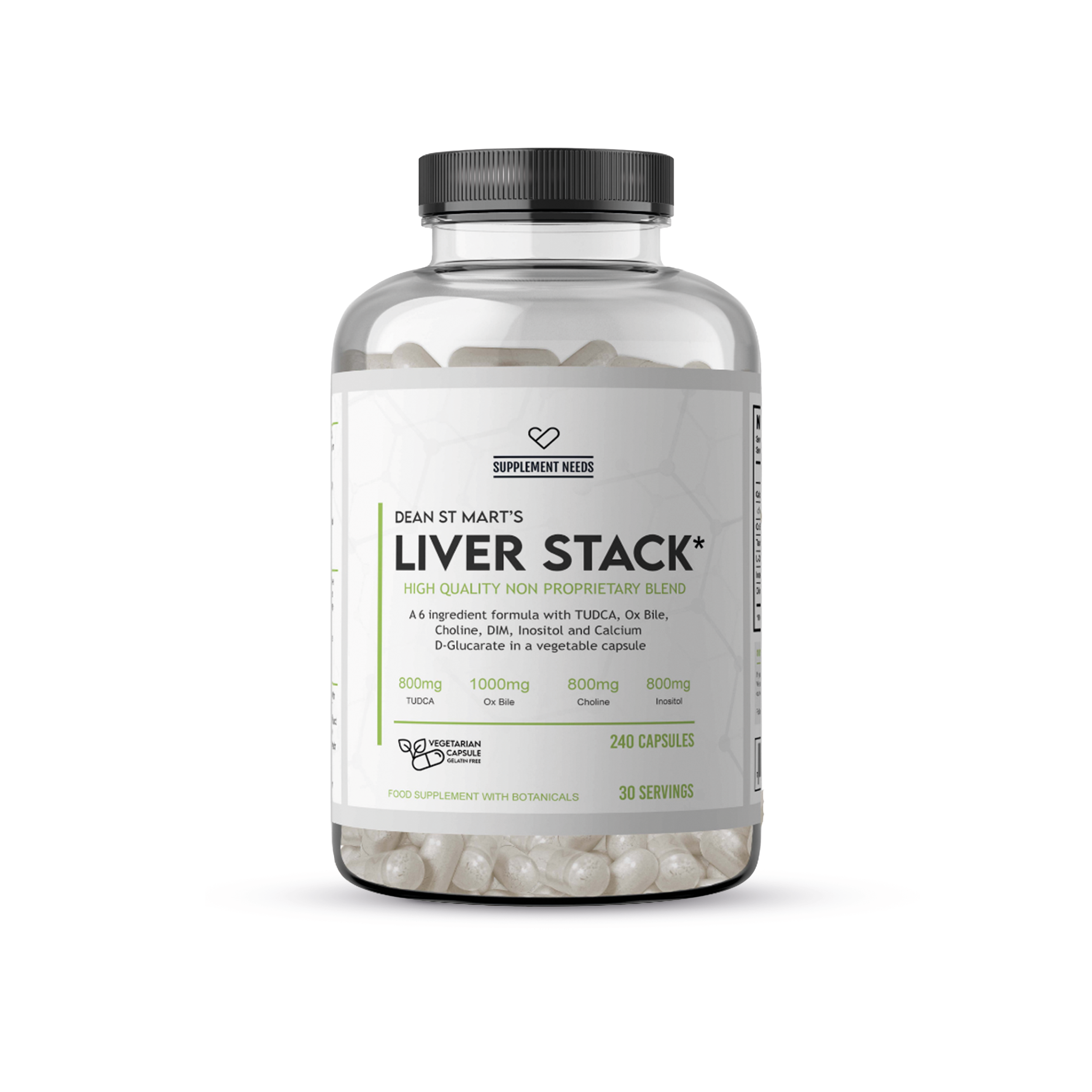 Supplement Needs Liver Stack met 240 capsules, formule ter ondersteuning van de leverfunctie